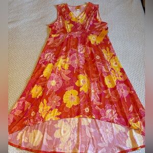 Ruby Rd Floral Hi Lo Dress